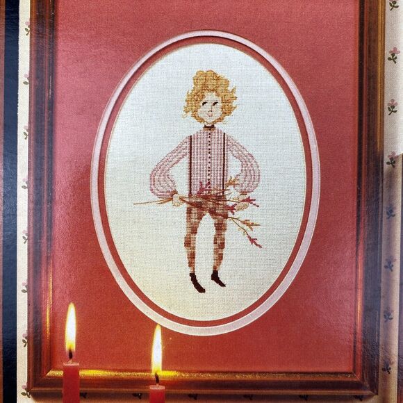 P Buckley Moss Adam and Amy Cross Stitch Pattern Chart 104 VTG 1983 Leaflet Farm - Picture 2 of 9